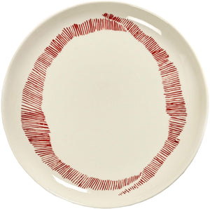 Serax - ottolenghi feast - bord m - wit rood - 22 ø - 2 stuks