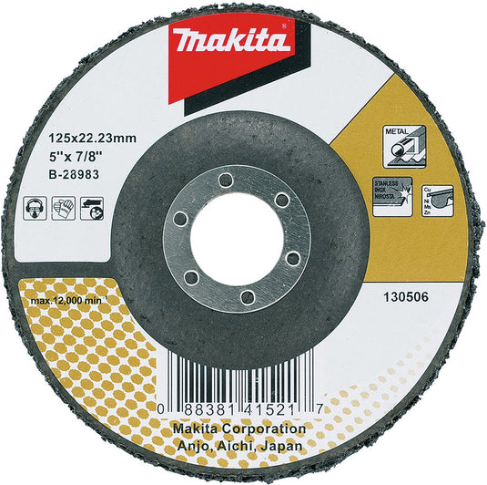 Makita reinigingsschijf 125 mm zwart
