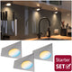 Paulmann clever connect led-spot trigo tunable white 3x2,1w 12va nikkel geborsteld