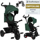 Lionelo haari - driewieler - drankhouder - 2in1 - draaibare zitting – rubberen onderhoudsvrije wielen – vrij wiel – schuifstang voor ouders – luifel – mand en tas – bekerhouder – groeit mee – vanaf 18 maanden tot 25 kg