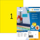 Merkloos sans marque herma gekl. etik. geel 210x297 100 vel din a4 100 stuks 4401