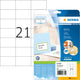 Herma premium etiketten wit 70x42,3mm 10 vel a4 210 stuks