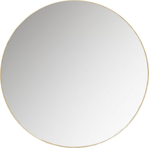 Woood doutzen spiegel - metaal - goud - 80x80x5