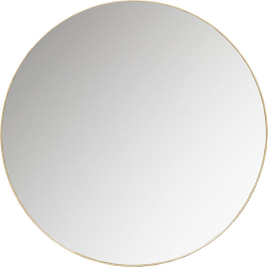 Woood doutzen spiegel - metaal - goud - 80x80x5