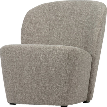 Vtwonen lofty fauteuil - gemeleerde stof - naturel beige - 75x68x72 cm