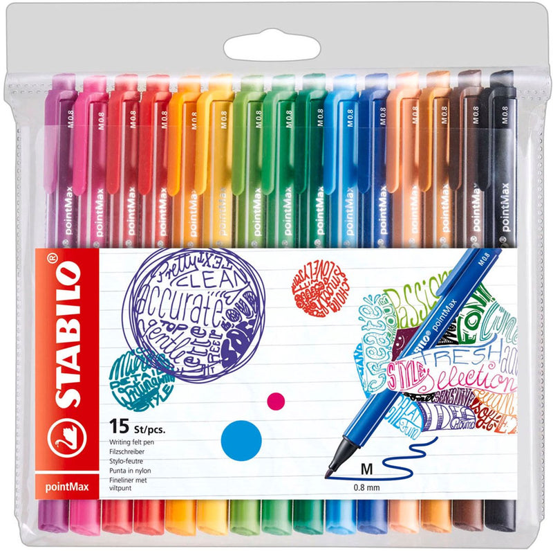 ギャラリービューアに画像をロードする, Stabilo pointmax fineliners - 15dlg.
