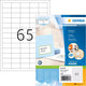 Merkloos sans marque herma etiketten wit 38.1x21.2 premium a4 6500 st.