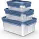 Tefal masterseal - vershoudbakjes - 3-delig - 0.55l 1l 2.2l - duurzaam - 100% lekvrij