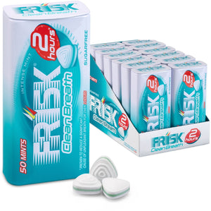 Frisk clean breath intense mint - frismakers - suikervrij - 1x12stuks