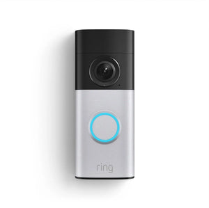 Ring wired video doorbell plus - satijn nickel - vaste aansluiting - retinal 2k