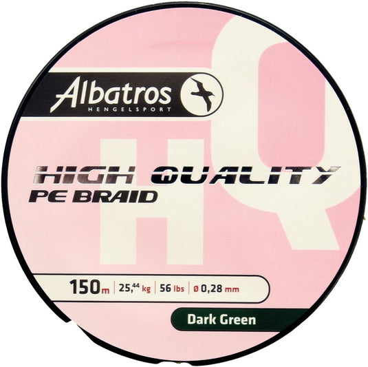 Albatros - high quality braid - vislijn - 0,28mm - 150mtr dark green
