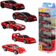 Mattel hot wheels ferrari - set van 5 metalen ferrari speelgoedauto's