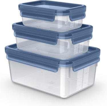 Tefal masterseal - vershoudbakjes - 3-delig - 0.55l 1l 2.2l - duurzaam - 100% lekvrij