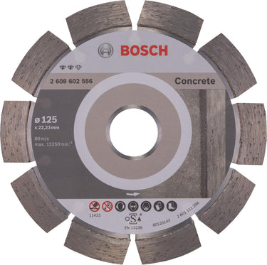 Bosch - diamantdoorslijpschijf expert for concrete 125 x 22,23 x 2,2 x 12 mm