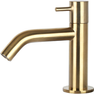Differnz koudwaterkraan - gebogen - mat goud