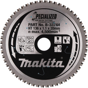 Makita specialized zaagblad 136x20x56z - b-33744