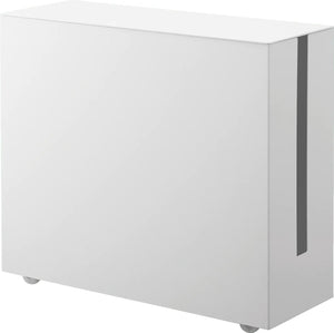 Yamazaki kabelbox met wielen - tower - wit