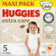 Huggies ® extra care baby luiers, maat 5 (11 tot 25 kg), 66 luiers met vochtindicator en disney designs, maxi pack