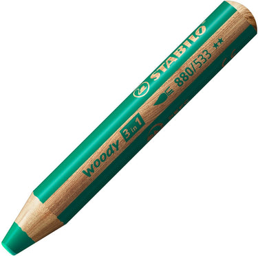 Stabilo woody 3 in 1 - multitalent potlood - groen - per stuk