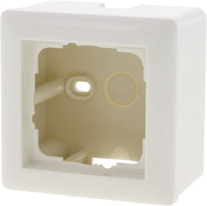 Gira system 55 opbouwraam - 1-voudig - inclusief afdekraam - polarwit