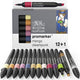 Winsor newton promarker™ 12+1 manga steampunk set | professionele layoutmarkers alcoholmarkers