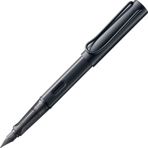 Lamy al-star zwart vulpen | ergonomisch aluminium | stalen penpunt b | inclusief t 10 blauwe inkt