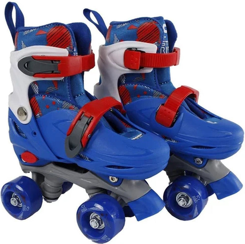 Afbeelding laden in galerijviewer, Street rider rolschaatsen blauw verstelbaar, maat 27-30

