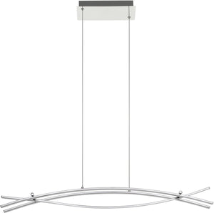 Eglo nevado hanglamp - led - 90 cm - chroom wit