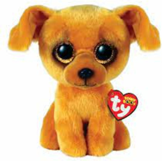 Ty beanie boo's zuzu lightbrown dog, 15cm