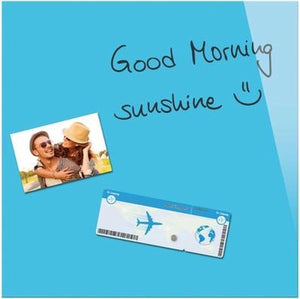 Sigel glasmagneetbord - be!board - 45x45cm - blauw - si-b1103