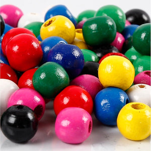 Creativ company https: www.cchobby.nl houten-kralen-d-10-mm-gatgrootte-3-mm-ca-70-div-diverse-kleuren-20-gr-1-doos