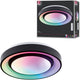 Paulmann led-plafondlamp rainbow met regenboogeffect rgbw+ 750lm 230v 22w dimbaar zwart, wit