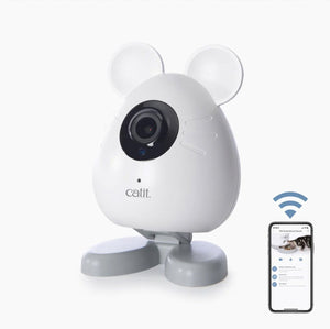 Catit pixi smart mouse camera - kattenspeelgoed - wit