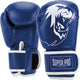 Super pro combat gear talent (kick)bokshandschoenen blauw wit 4oz