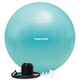 Tunturi anti burst fitness bal met pomp - yoga bal 75 cm - pilates bal - zwangerschapsbal – 220 kg gebruikersgewicht - incl trainingsapp – turquoise