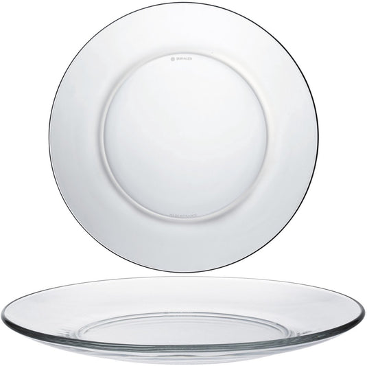 Duralex lys - plat bord - 235 x 20 mm - transparant - set van 6