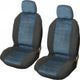 Carpoint stoelhoezenset denver 4-delig – blauw – universeel – polyester – voorstoelen hoofdsteunen – beschermend