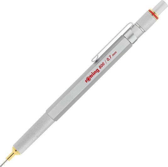 Rotring 800-vulpotlood | 0,7 mm | zilver metalen behuizing