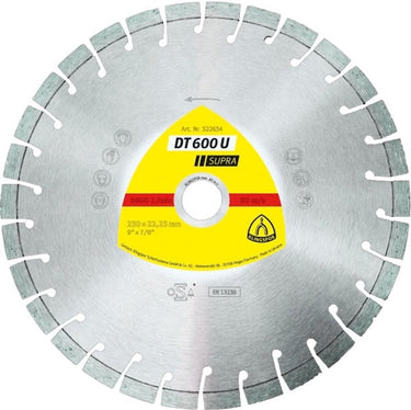 Klingspor diamantdoorslijpschijf dt 600 u supra d.230mm boring.22...