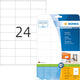 Herma etiketten wit 70x36 premium a4 600 st.