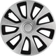 Car plus wieldoppen washington 15 inch abs zilver zwart set van 4