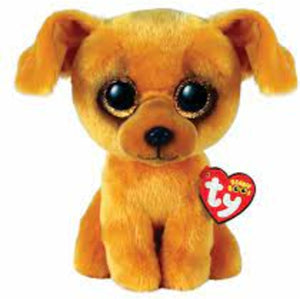 Ty beanie boo's zuzu lightbrown dog 15 cm