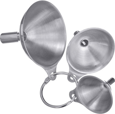 Westmark trechterset, 3 stuks, ø 4,5 cm, 5,5 cm en 7,5 cm, rvs, mini, zilver, 51192270