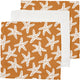 Swimwear swim essentials hydrofiele monddoekjes met zeesterrenprint - hydrofiele doeken - set 3 stuks - 25x25 cm