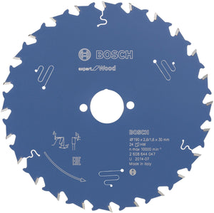 Bosch 2608644047 cirkelzaagblad expert voor hout 190x30 - 24 tanden