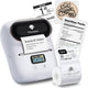Phomemo - m110 - portable label printer - draadloze thermische labelprinter - met app - labels inbegrepen - bluetooth - wit
