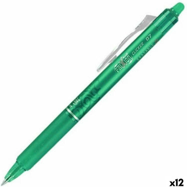 Pilot frixion ballpen 0.7mm clicker – doos van 12 stuks - groen