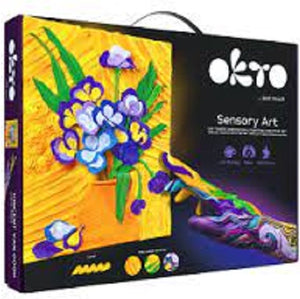 Okto - 3d kunstwerk - sensory art - vincent van gogh - les iris - klei artist