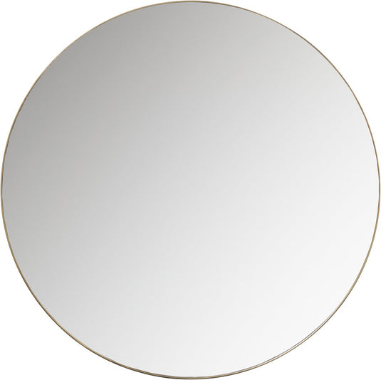 Woood doutzen spiegel - metaal - goud - 115x115x5