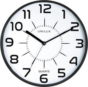 Unilux pop klok - zwart - ø 28 - rond - stil